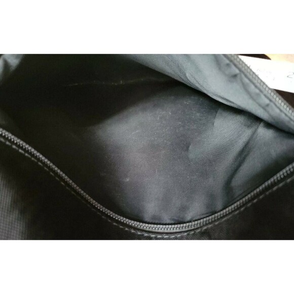 Lapagayo Hobo Shoulder Bag Tall Rectangle Purse Black Faille Fabric Very Large - Picture 11 of 15